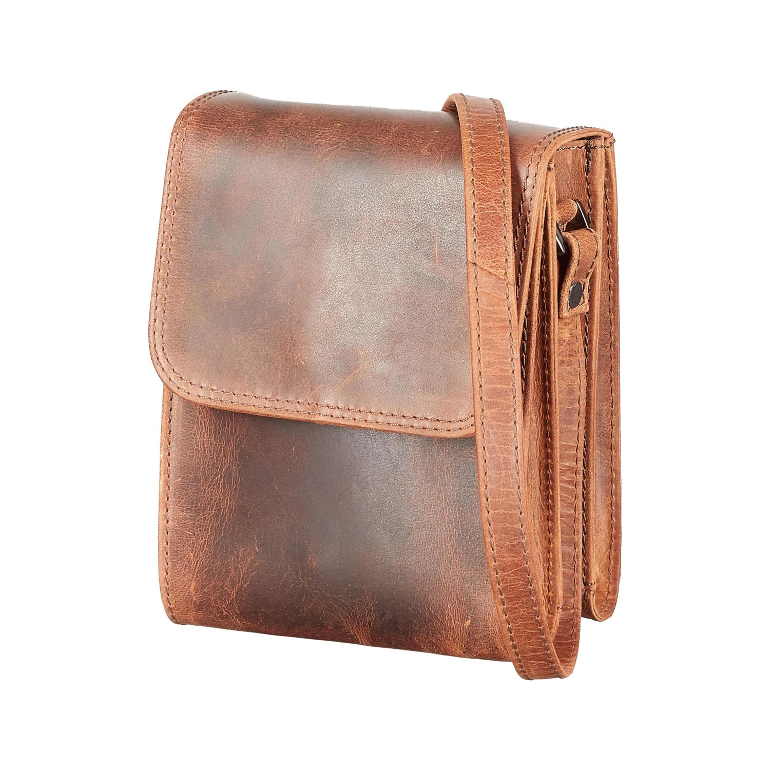 Einzelstück Umhängetasche Lou - Brown