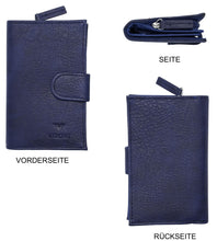 Laden Sie das Bild in die Galerie, Portmonee Helene Uni Blau
