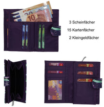 Laden Sie das Bild in die Galerie, Portmonee Helene 3D Lila
