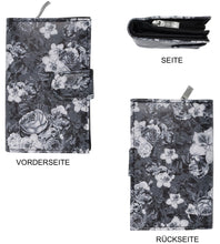 Laden Sie das Bild in die Galerie, Portmonee Helene Flower Schwarz
