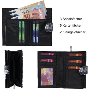 Portmonee Helene Flower Schwarz