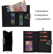 Laden Sie das Bild in die Galerie, Portmonee Helene Butterfly Schwarz
