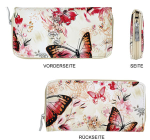 Portmonee Nika Butterfly Beige