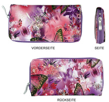 Laden Sie das Bild in die Galerie, Portmonee Nika Butterfly Lila
