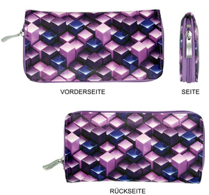Portmonee Nika Cube Lila