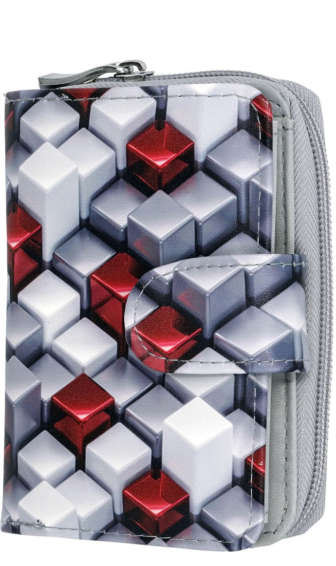 Portmonee Julia Cube Grau
