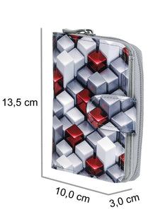 Portmonee Julia Cube Grau