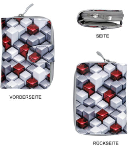 Portmonee Julia Cube Grau
