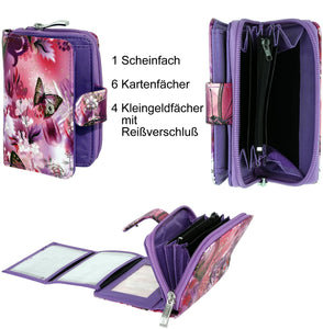 Portmonee Julia Butterfly Lila