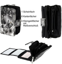 Laden Sie das Bild in die Galerie, Portmonee Julia Butterfly Schwarz

