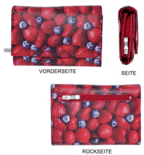 Laden Sie das Bild in die Galerie, Portmonee Andrea Früchte Erdbeere
